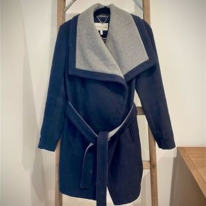 BCBGeneration navy blue and gray coat